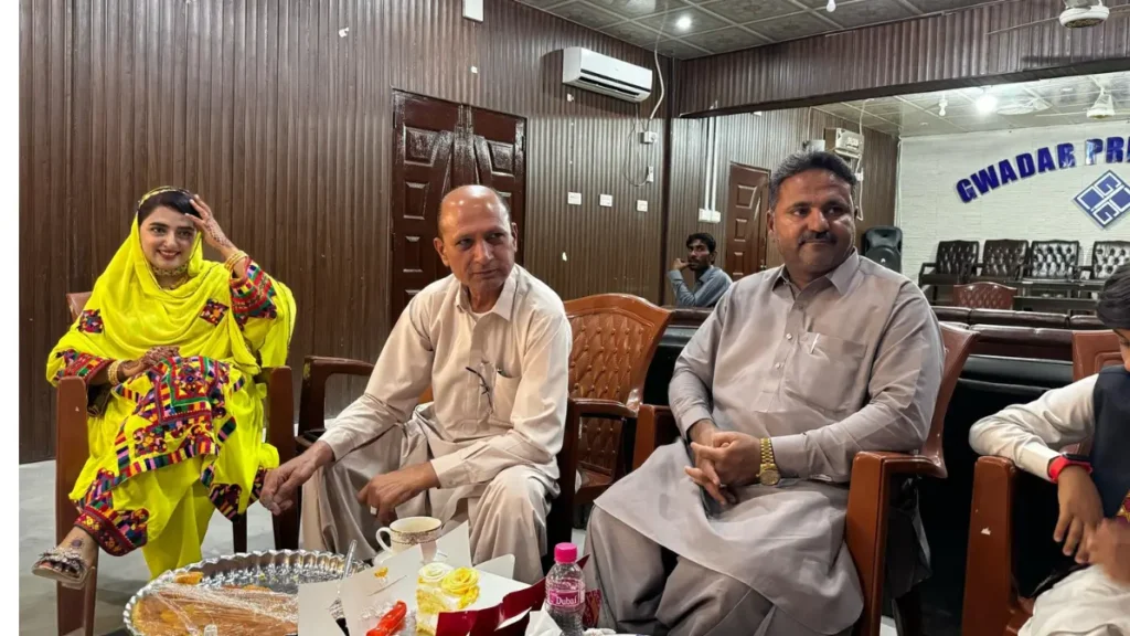 Anita Jalil, Noor Mohssain and Jamil Qasim at Gwadar Press Club